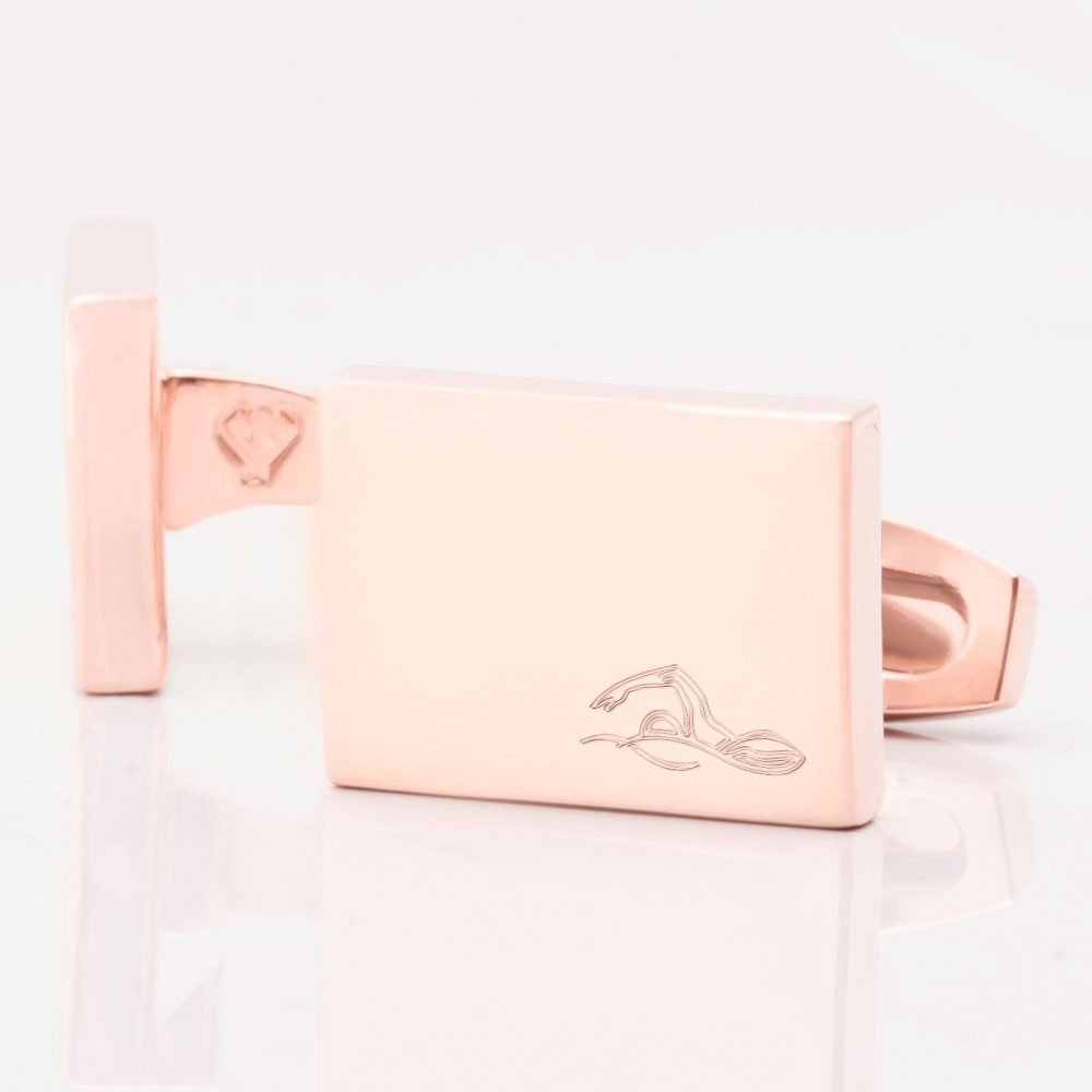Swimming Rectangle Rose Gold