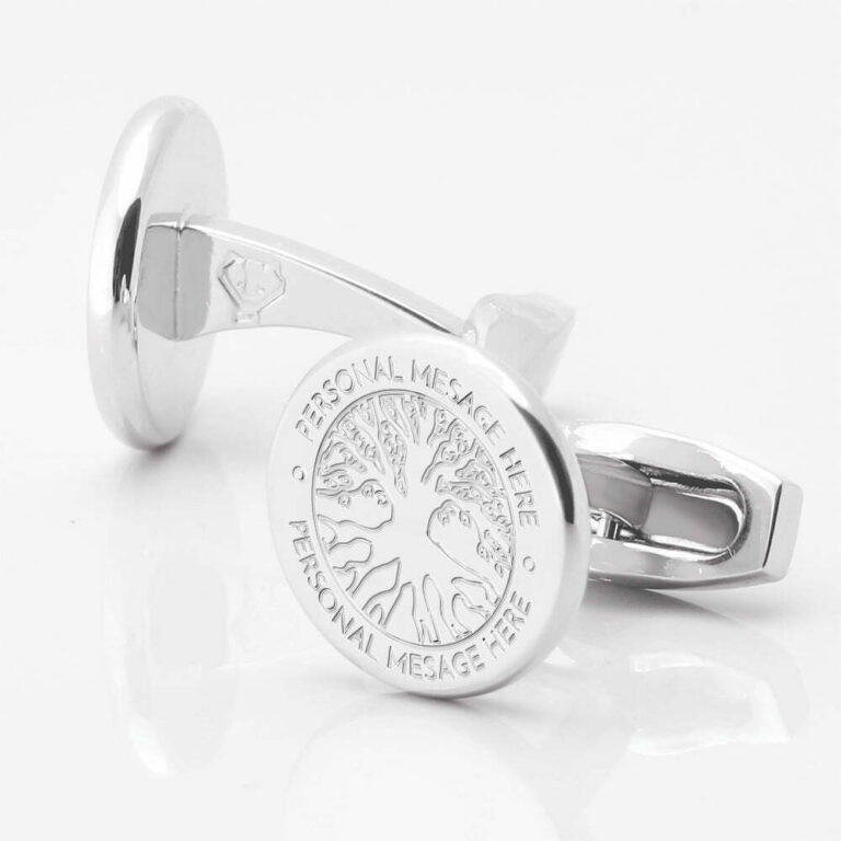 Tree of life Personalized Circle Silver