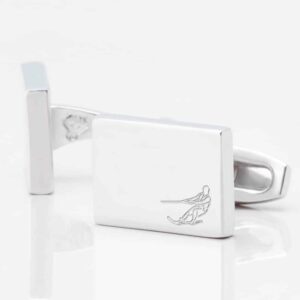 Water Skiing Rectangle Silver 1