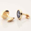 Gold Circular Logo Cufflinks Gallery 1 of 1 1