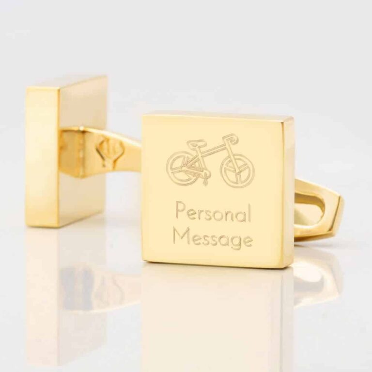 Personalised Bicycle Square Gold 1