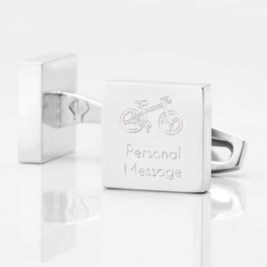 Personalised Bicycle Square Silver 1