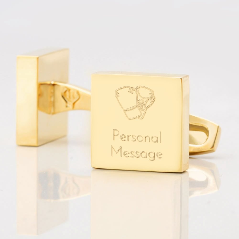 Personalised Boxing Square Gold