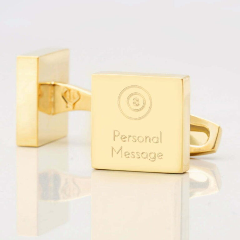 Personalised Pool8Ball Square Gold