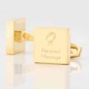 Personalised Rugby Square Gold 1