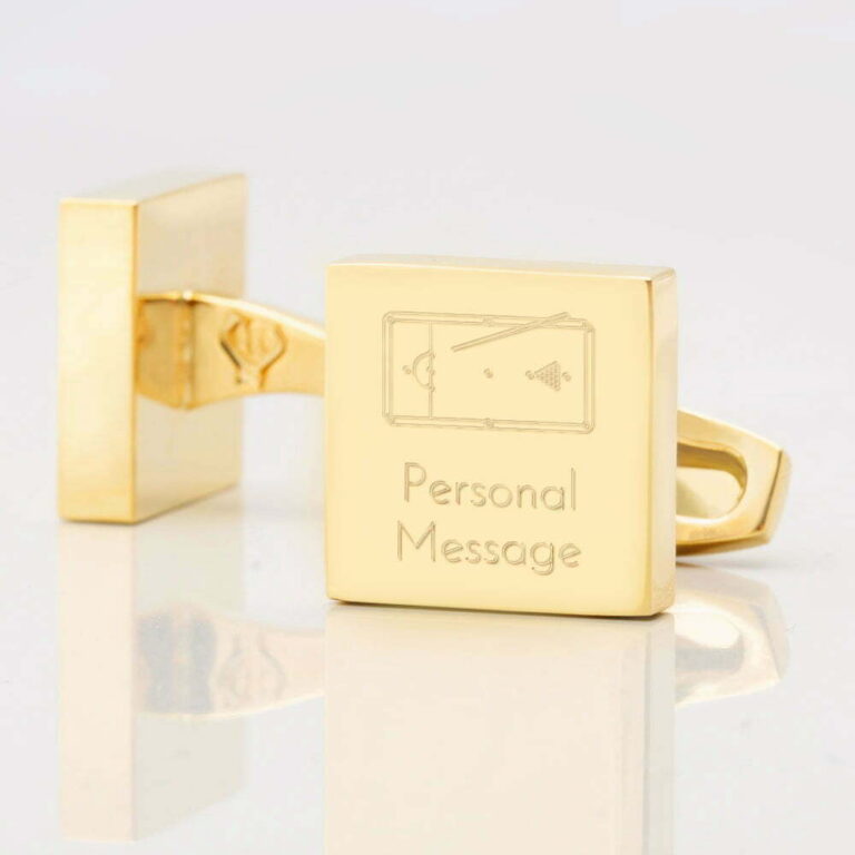 Personalised SnookerTable Square Gold