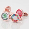 Rose Gold Circular Logo Cufflinks 1 of 1 2