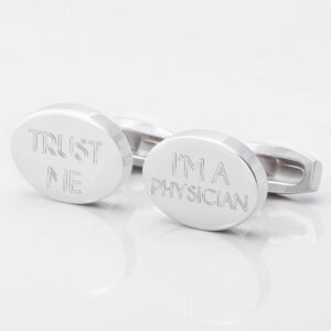 Trust Me Physician Engraved Silver