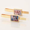 Gold Rectangular Personalised Photo Tie Slide 1 of 1