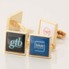 Gold Square Logo Cufflinks 1 of 1