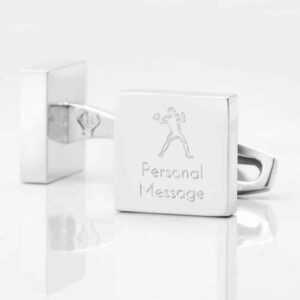 Personalised AMERICAN FOOTBALL Square Silver 1