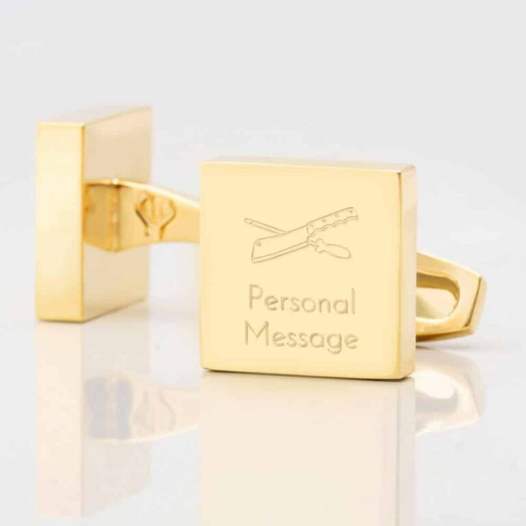 Personalised BUTCHER Square Gold 1