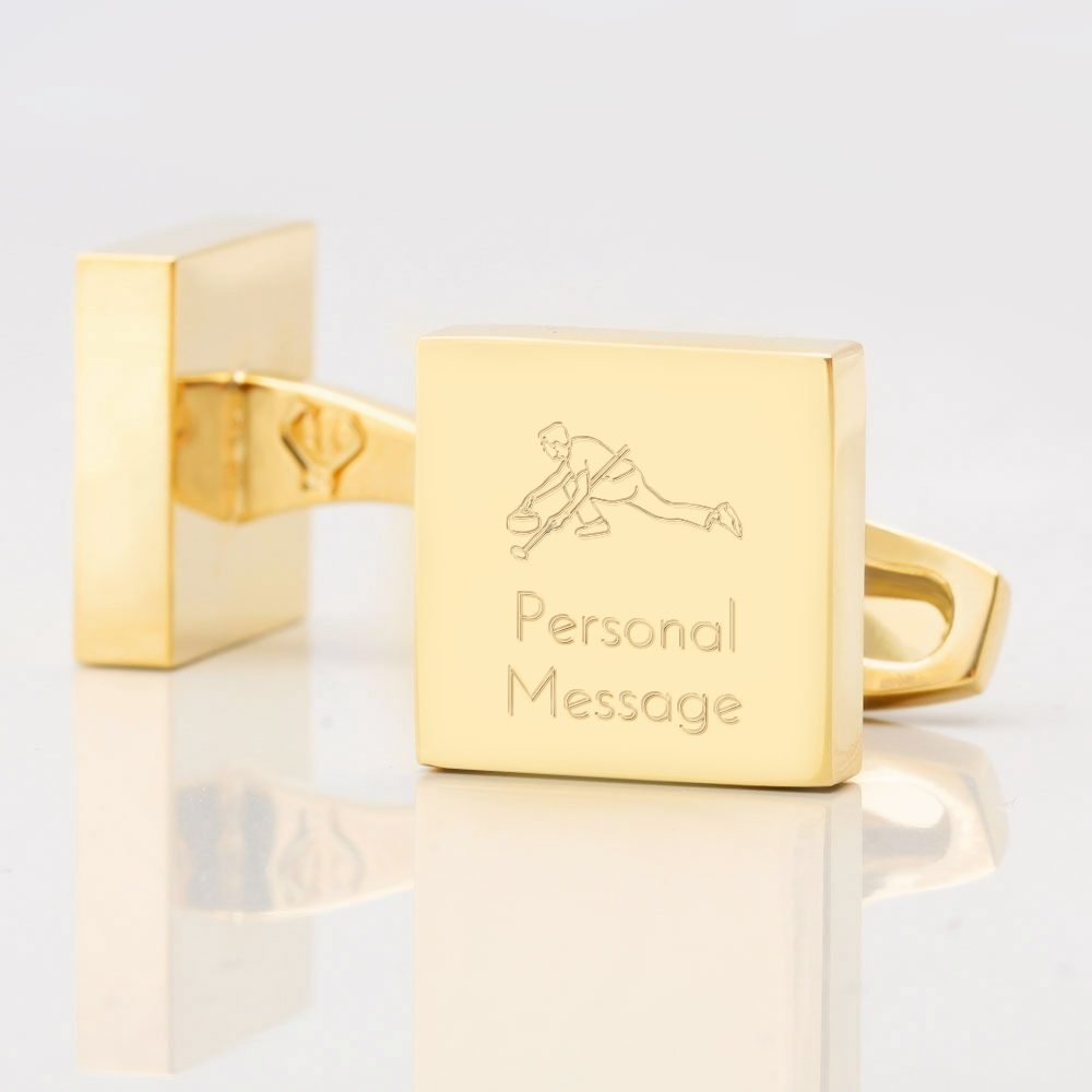 Personalised CURLING Square Gold