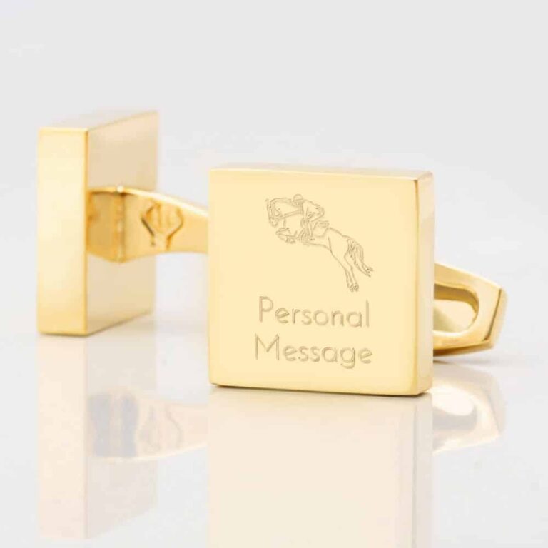 Personalised EQUESTRIAN Square Gold 1