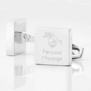 Personalised HORSE RACING Square Silver 1