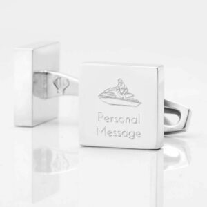 Personalised JET SKIING Square Silver
