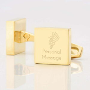 Personalised Musician Square Gold