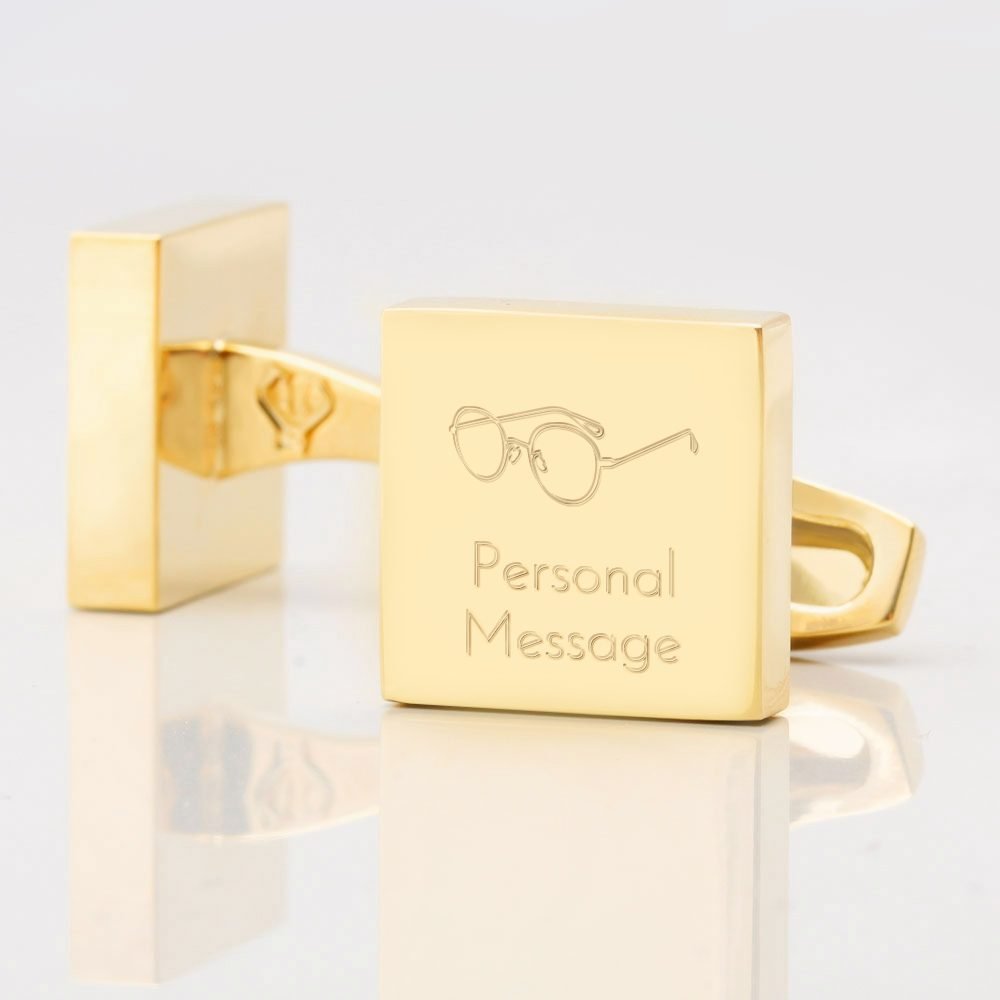 Personalised OPTICIAN Square Gold