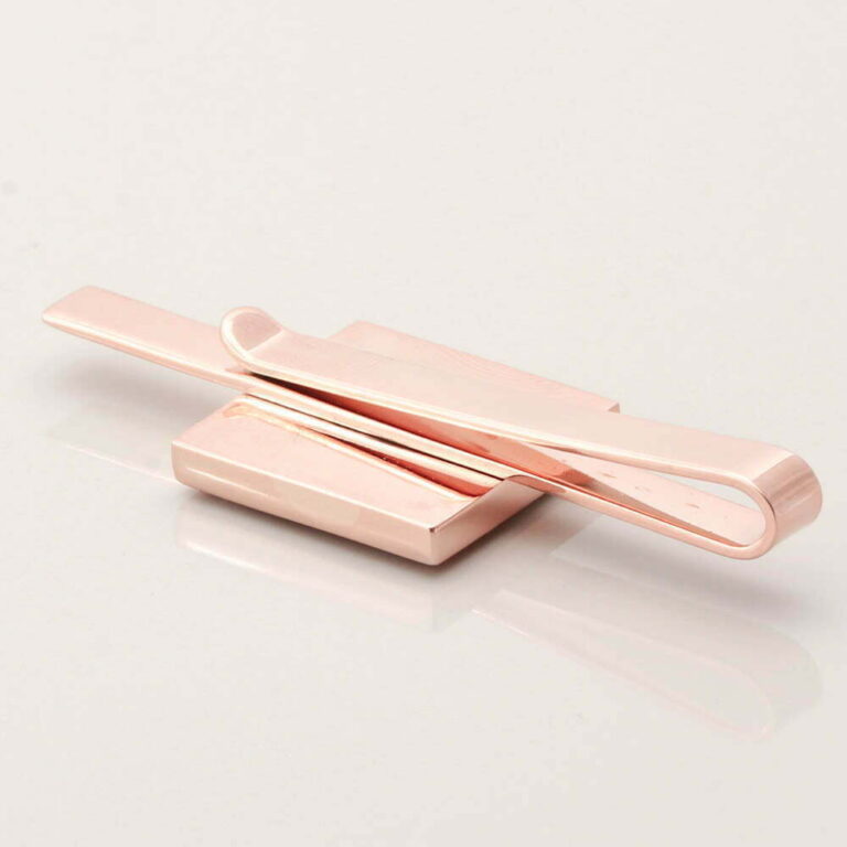 Rose Gold Square Personalised Photo Tie Slide Gallery 1 of 1