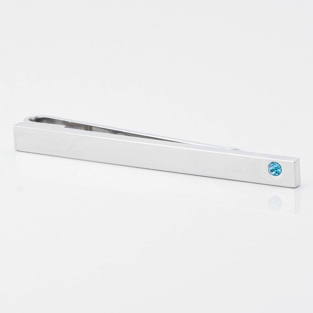 Aquamarine Crystal Tie Slide 1 of 1