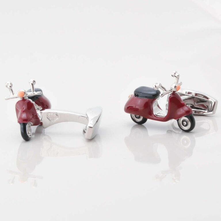 Red Vespa Cufflinks Gallery 1 of 1