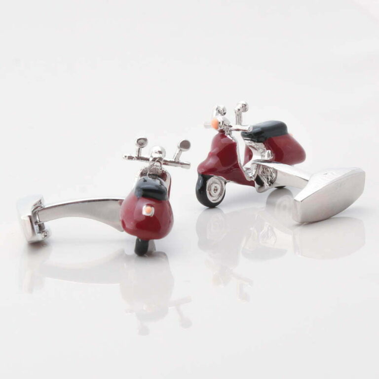 Red Vespa Cufflinks Gallery 2 1 of 1