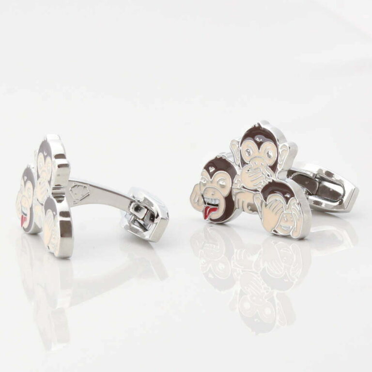 Three Wise Monkeys Cufflinks Gallery 1 of 1