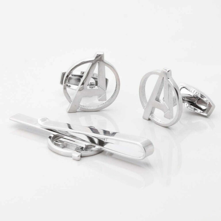 Avengers Cufflinks Tie Slide Set Gallery 1 of 1