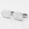 personalised from this day forward engraved cufflinks