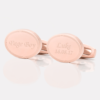personalised pageboy rose gold engraved cufflinks