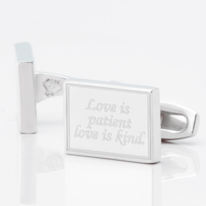 personalised wedding vows quote engraved cufflinks