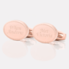 personalised when i met rose gold engraved cufflinks