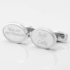 personalised your my human engraved cufflinks