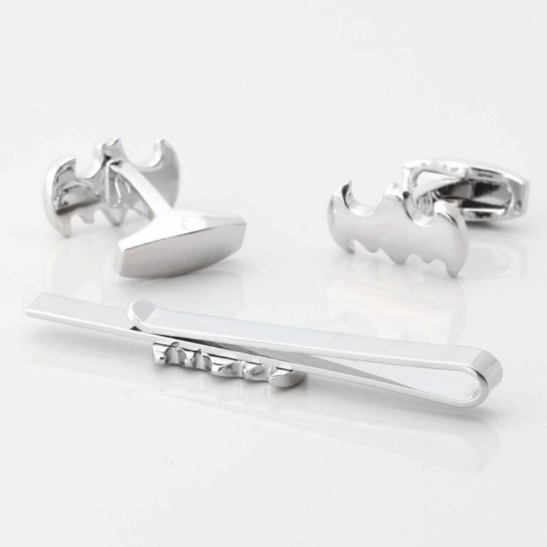 Batman Cufflinks Tie Slide Set Gallery 1 of 1