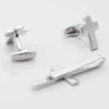 Christian Cross Cufflinks Tie Slide Set Gallery 1 of 1