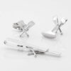 Crossed Oars Rowing Cufflinks Tie Slide Set Gallery 1 of 1