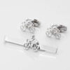 Cycling Cufflinks Tie Slide Set 1 of 1