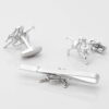 Horse Racing Cufflinks Tie Slide Set Gallery 1 of 1