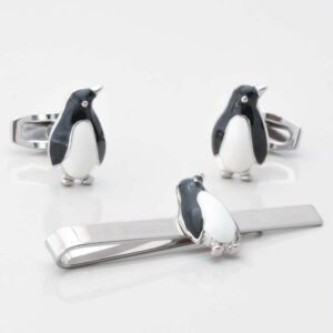 Penguin Cufflinks Tie Slide Set 1 of 1