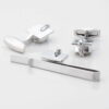 Silver Mortar Board Cufflinks Tie Slide Set Gallery 1 of 1 1