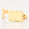 personalised groomsman gold engraved cufflinks