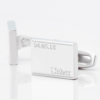 personalised subtle usher date engraved cufflinks