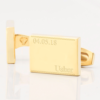 personalised usher gold engraved cufflinks