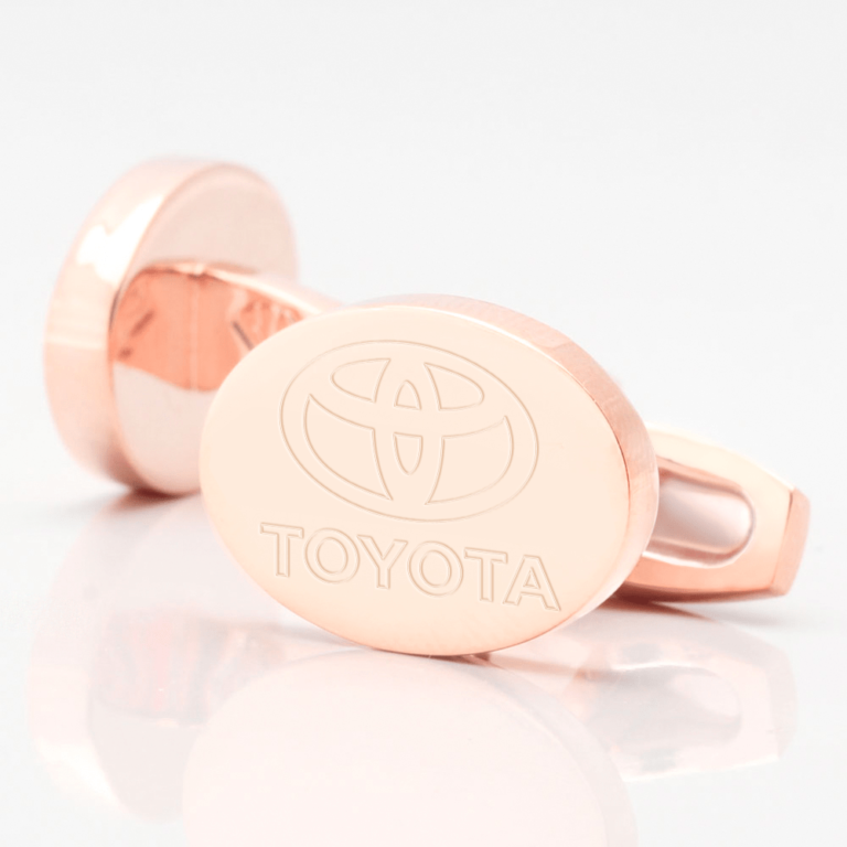 toyota rose gold oval