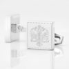 1st Queens Dragoon Guard Engraved Silver Cufflinks