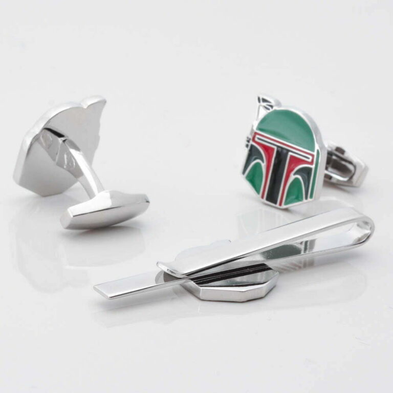 Boba Fett Cufflinks Tie Slide Set Gallery 1 of 1
