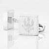 Kings Royal Hussars Engraved Silver Cufflinks