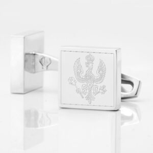 Kings Royal Hussars Engraved Silver Cufflinks