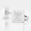Royal Scots Dragoon Guard Engraved Silver Cufflinks