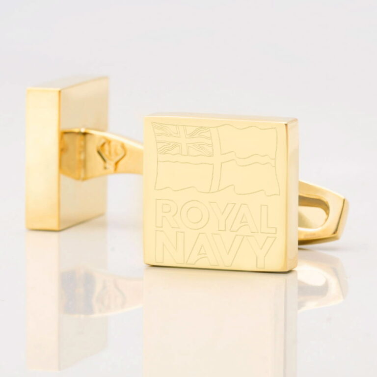 Royal Navy Engraved Gold